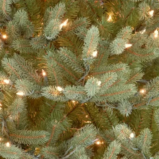 6.5 Ft. Pre-Lit Feel Real&reg; Norway Medium Artificial Christmas Tree, Clear Lights {5}