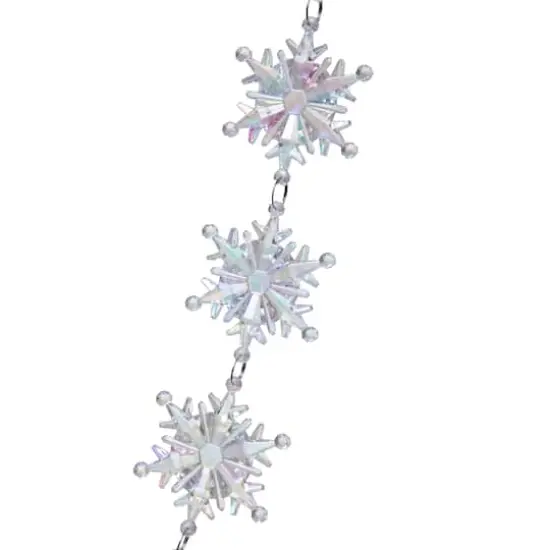6ft. Iridescent Snowflakes Garland by Ashland&reg; {3}