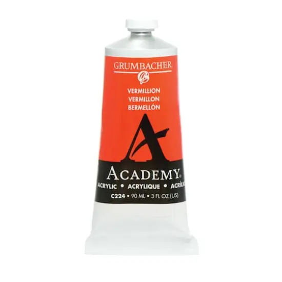 Grumbacher&reg; Academy&reg; Acrylic Paint, 3oz. C224 Vermillion {1}
