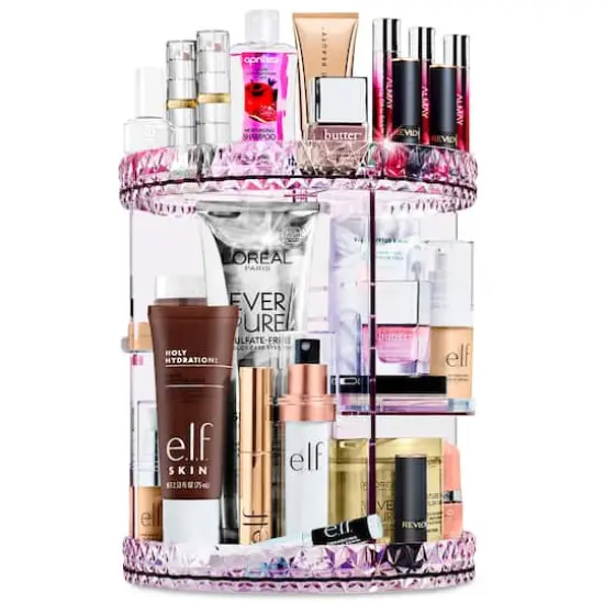Sorbus Purple Rotating Makeup Organizer {1}