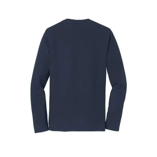 Port & Company&reg; Fan Favorite&trade; Colors Long Sleeve T-Shirt Deep Navy {5}