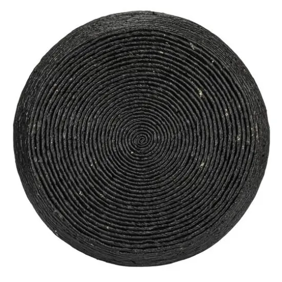 Hello Honey&reg; Corn Rope Round Accent Table Black {7}