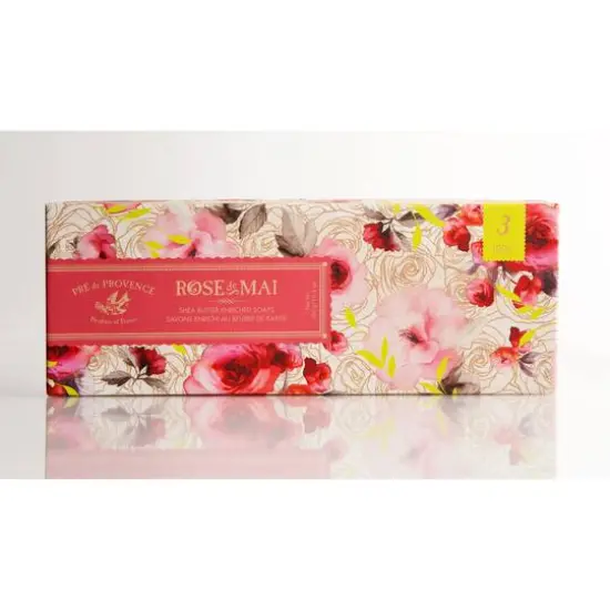 European Soaps Rose De Mai Soap Gift Box {1}