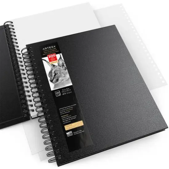 Arteza&reg; 9" x 12" Hard Cover Sketch Books, 2ct. {4}