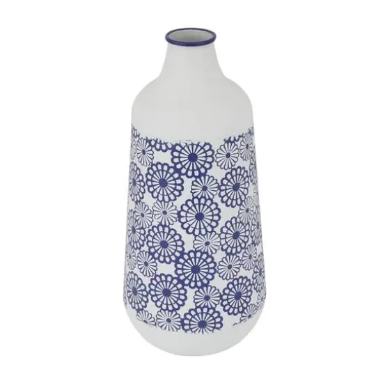 White Iron French Country Vase, 22" x 13" x 10" {1}