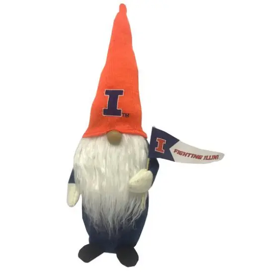 Santa's Workshop 12" College Football Gnome Illinois Fighting Illini {1}