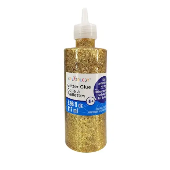 3.96oz. Glitter Glue by Creatology&trade; Gold {1}