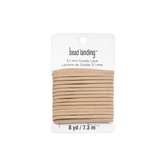3.1mm Tan Flat Suede Lace by Bead Landing&trade; {5}