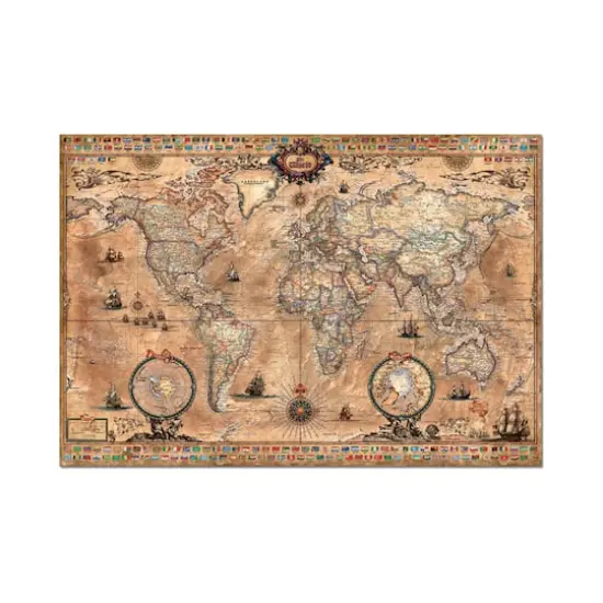 Educa Antique World Map 1,000 Piece Jigsaw Puzzle {3}