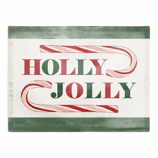 Holly Jolly Candy 18x14 Cotton Twill Placemat {1}