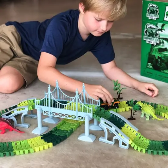 The Bubble Factory Dinosaur Flexible Track Set {3}
