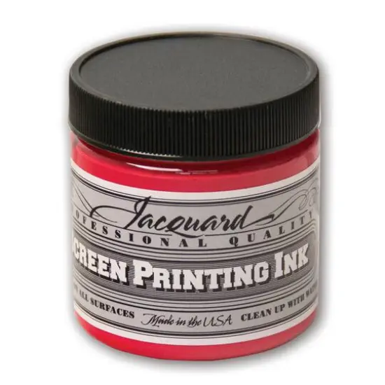Jacquard Professional Screen Printing Ink, 4oz. Opaque Red {1}