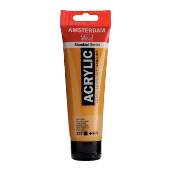 Amsterdam 120mL Standard Acrylic Paint 227 Yellow Ochre {1}
