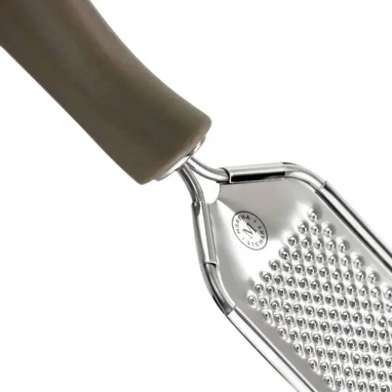 Martha Stewart Taupe Stainless Steel Handheld Grater & Zester Utensil {6}