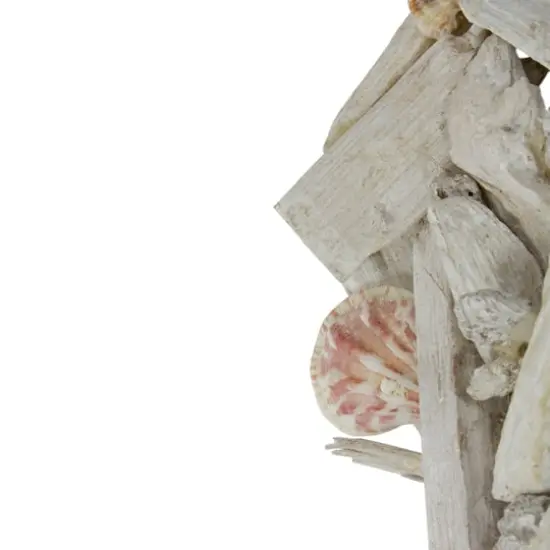 12" Nautical Driftwood & Seashell Summer Wreath {5}