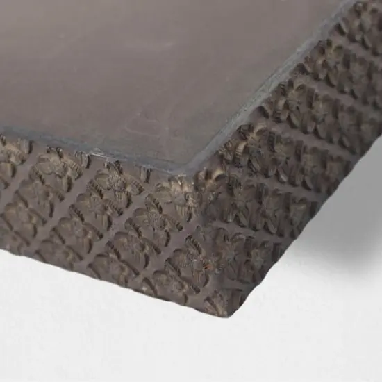 Large Black Rustic Embossed Wood Floating Wall Shelf {4}