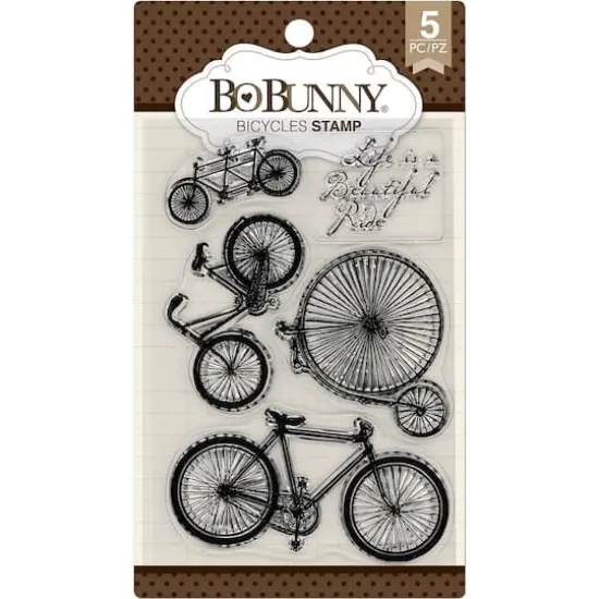 Bo Bunny&reg; Bicycles Clear Stamps {3}