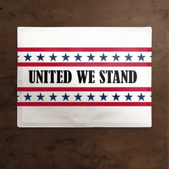 United We Stand Poly Twill Placemat {3}