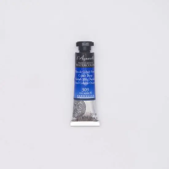 Sennelier French Artists' Watercolor, 10mL 309 Cobalt Deep S4 {1}