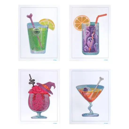 5" x 7" Cocktails Diamond Art Kit by Make Market® {3}