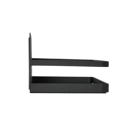 Household Essentials 10" Metal Magnetic Spice Organizer Black {7}