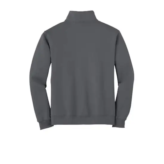 JERZEES® NuBlend® 1/4-Zip Cadet Collar Sweatshirt Charcoal Grey {5}