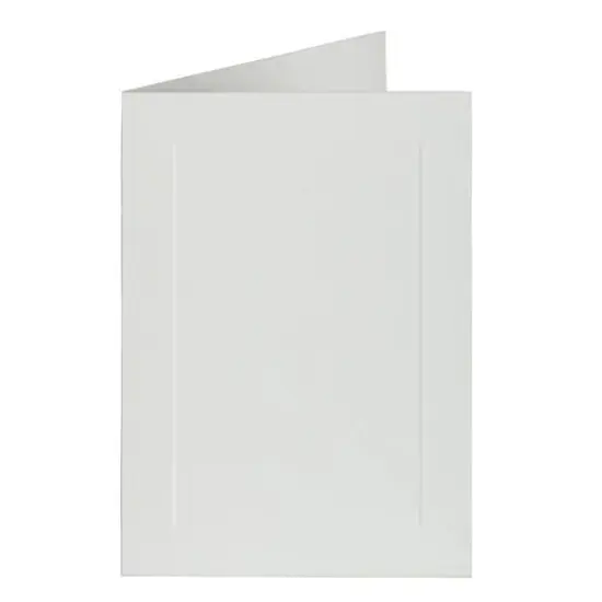 JAM Paper 3.5" x 4.875" Strathmore Bright White Wove Panel Blank Foldover Cards {3}
