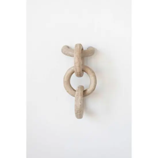 Hello Honey&reg; 18" Mango Wood Chain Wall D&eacute;cor {4}