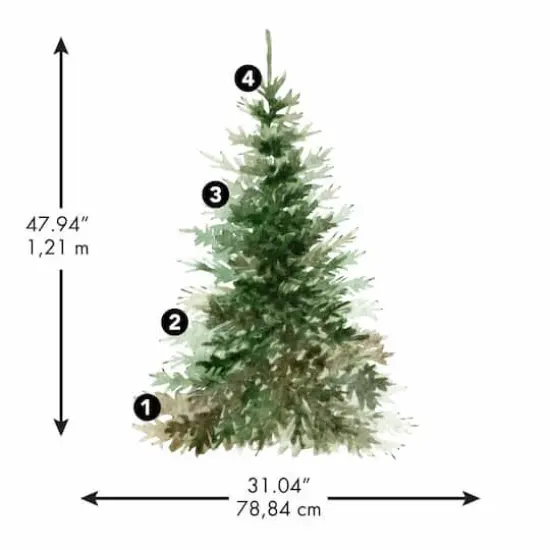 Watercolor Evergreen Peel And Stick Giant Wall Decals {5}