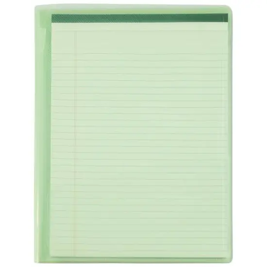 JAM Paper Plastic Padfolio Green {4}