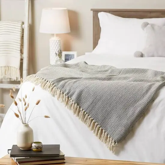 DII&reg; Zig-Zag Throw Gray {7}