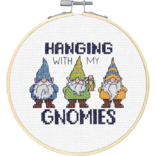 Dimensions&reg; 6" Round Gnomies Counted Cross Stitch Kit {1}