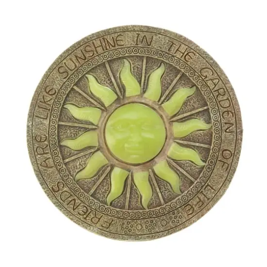 10.5" Bursting Sun Glowing Stepping Stone {1}