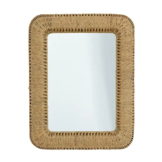 Brown Iron Bohemian Wall Mirror, 40" x 32" x 3" {1}