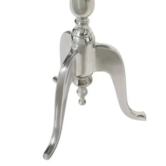 16" Silver Traditional Accent Table {4}