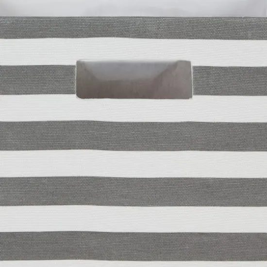 DII&reg; 11" Polyester Stripes Storage Cube Mineral {6}
