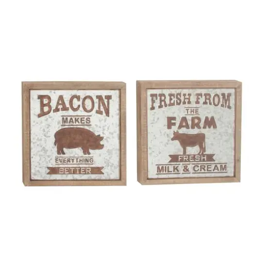 18" Farmhouse Wall Sign Set {1}