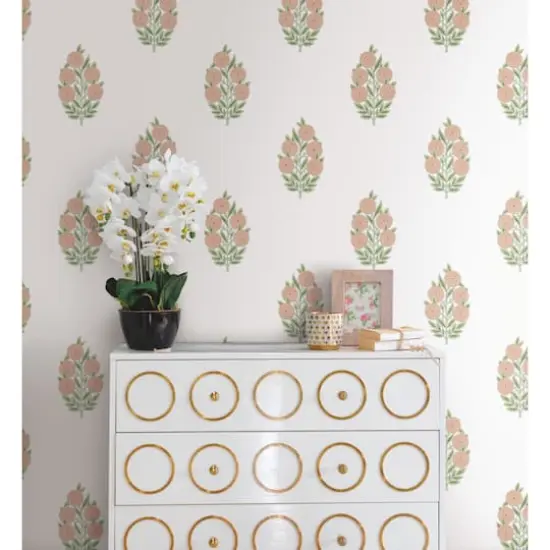 RoomMates Tamara Day Dutch Floral Peel & Stick Wallpaper Orange {5}