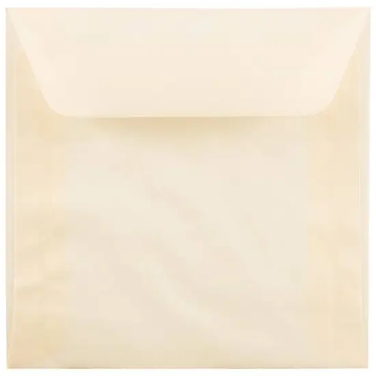 JAM Paper 8.5" x 8.5" Translucent Vellum Invitation Envelopes, 50ct. Spring Ochre {1}