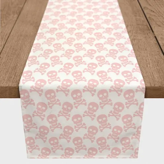 72" Skull And Crossbones Poly Twill Table Runner {4}