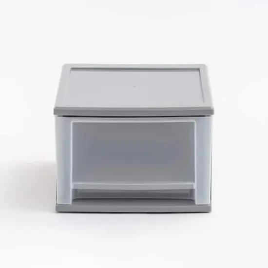 Iris&reg; 17qt. Gray Stacking Drawer, 3 Pack {4}