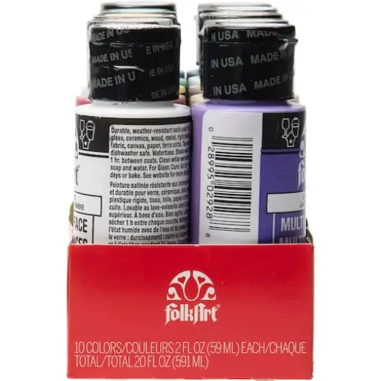FolkArt&reg; Basics Multi-Surface Acrylic Paint {6}