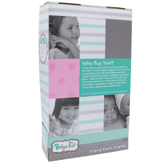 Goldberger Baby's First&reg; Sing & Learn&trade; Baby Doll with Purple Kangaroo Outfit {4}