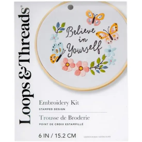 Believe in Yourself Embroidery Kit by Loops & Threads&reg; {1}