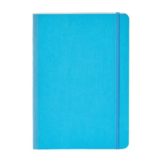 Fabriano® EcoQua Plus A5 Lined Fabric-Bound Notebook Turquoise {5}