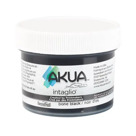 Speedball&reg; Akua&trade; Intaglio&trade; Ink, 2oz. Bone Black {1}