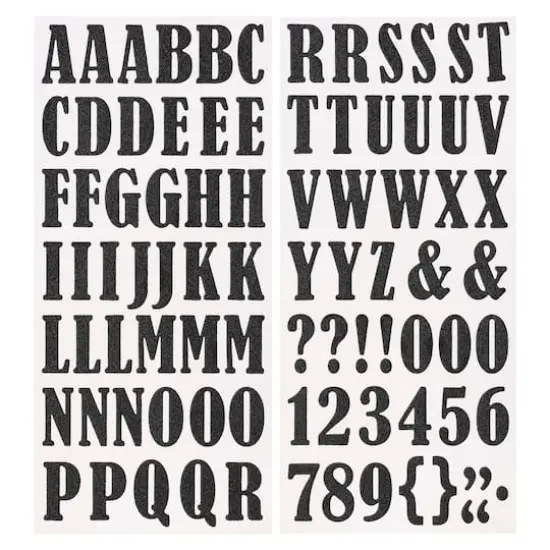Black Foam Alphabet Stickers by Recollections&trade; {1}