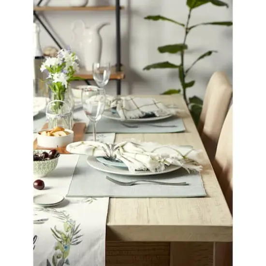 DII&reg; Eco-Friendly Fine Ribbed Placemats, 6ct. Artichoke {5}