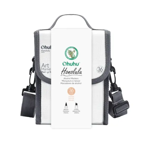 Ohuhu&reg; Honolulu 36 Color Portrait Alcohol Markers {1}