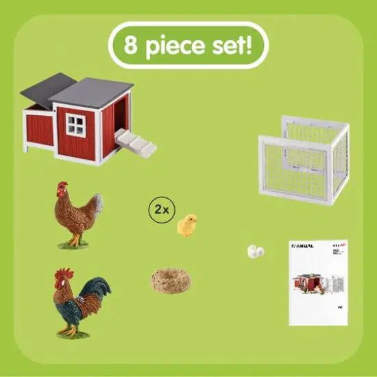 Schleich Farm World Chicken Coop Play Set {5}